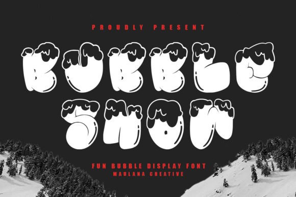 Bubble Snow: A Playful Display Font