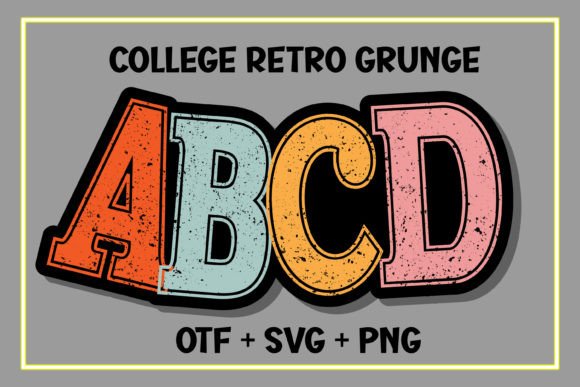 College Retro Grunge: A Vibrant Design Tool