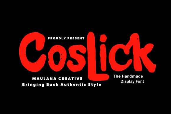 Coslick: The Handmade Display Font That Brings Warmth to Your Designs