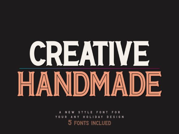 Creative Handmade: A Quirky Vintage Font