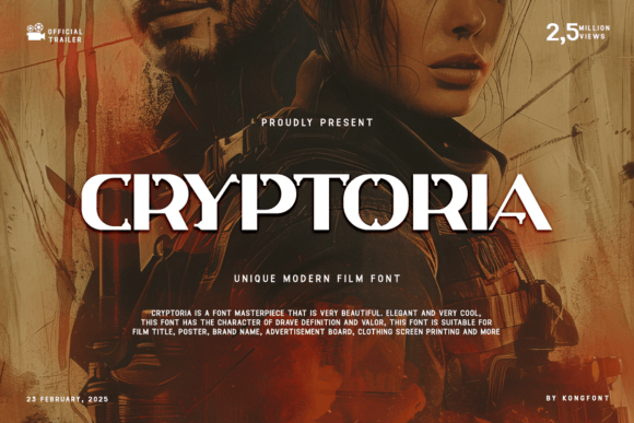 Cryptoria: Redefining Visual Identity with a Distinctive Typeface