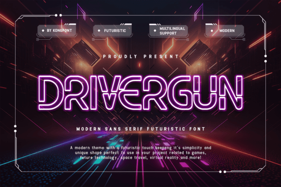 Drivergun: Evaluating a Futuristic Typeface for Modern Digital Design