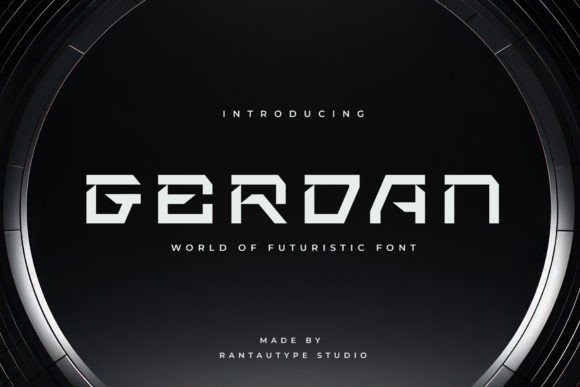Gerdan: Mastering the Futuristic Aesthetic in Modern Typography