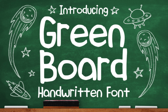 Green Board: A Playful Display Font for Bold Designs