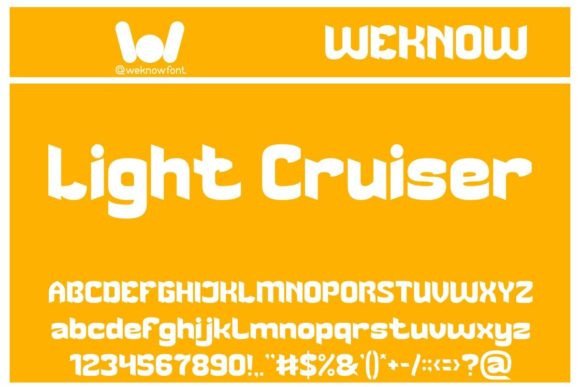 Light Cruiser: A Modern Display Font with Whimsy