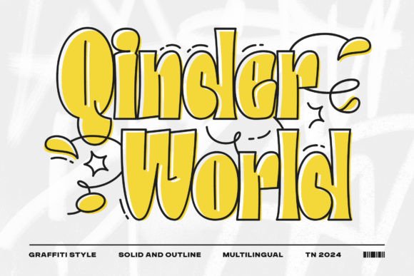 QinderWorld: Urban Graffiti Font for Bold Designs