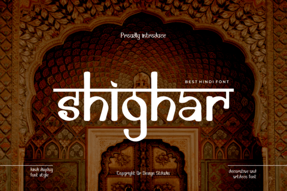 Shighar: Elevating Creative Design with a Unique Display Font