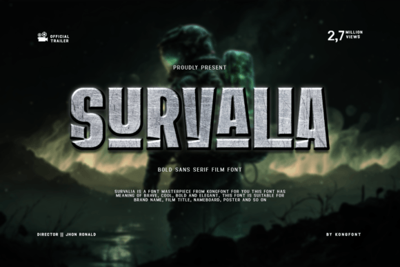Survalia Display Font: A Bold Statement for Modern Visual Design