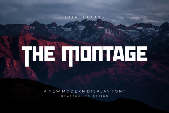 The Montage: A Bold Display Font for Impactful Visual Communication