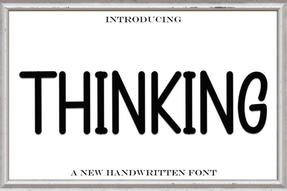 Thinking Font: A Festive Typeface for Holiday Designs