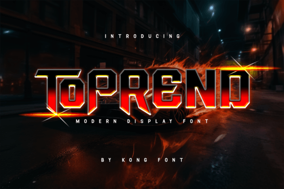 Toprend: Bold Cinematic Font for Designers