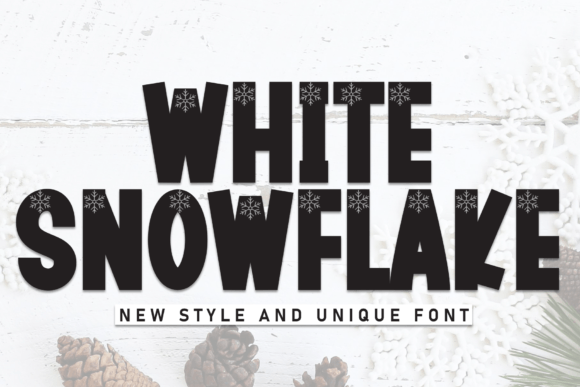 White Snowflake Font: A Quirky and Versatile Choice for Modern Design